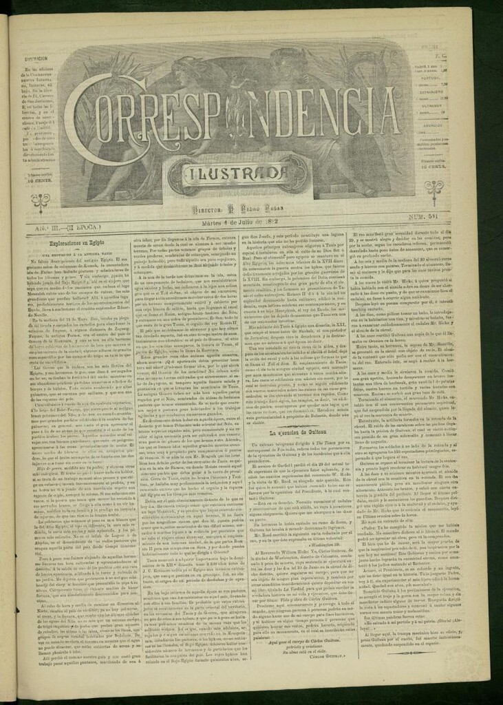 Miniatura de La Correspondencia Ilustrada del 4 de julio de 1882, nº 541