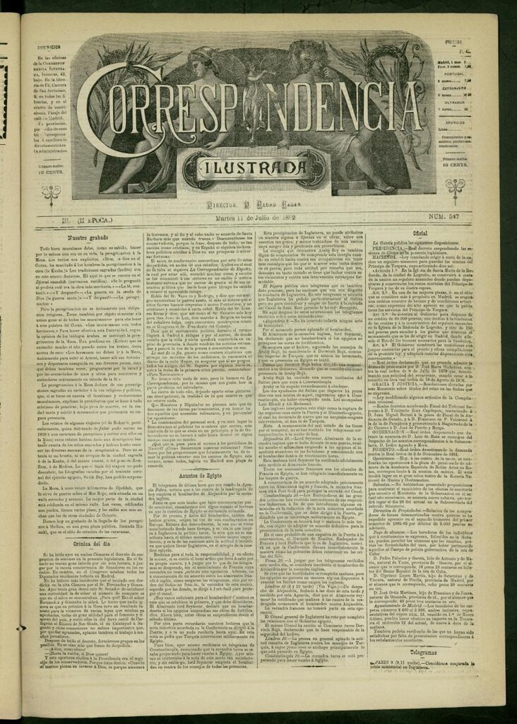 Miniatura de La Correspondencia Ilustrada del 11 de julio de 1882, nº 547