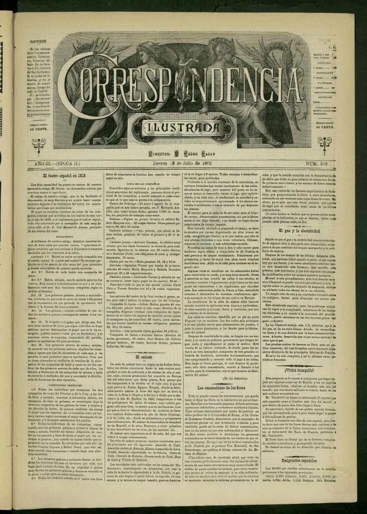Miniatura de La Correspondencia Ilustrada del 13 de julio de 1882, nº 549
