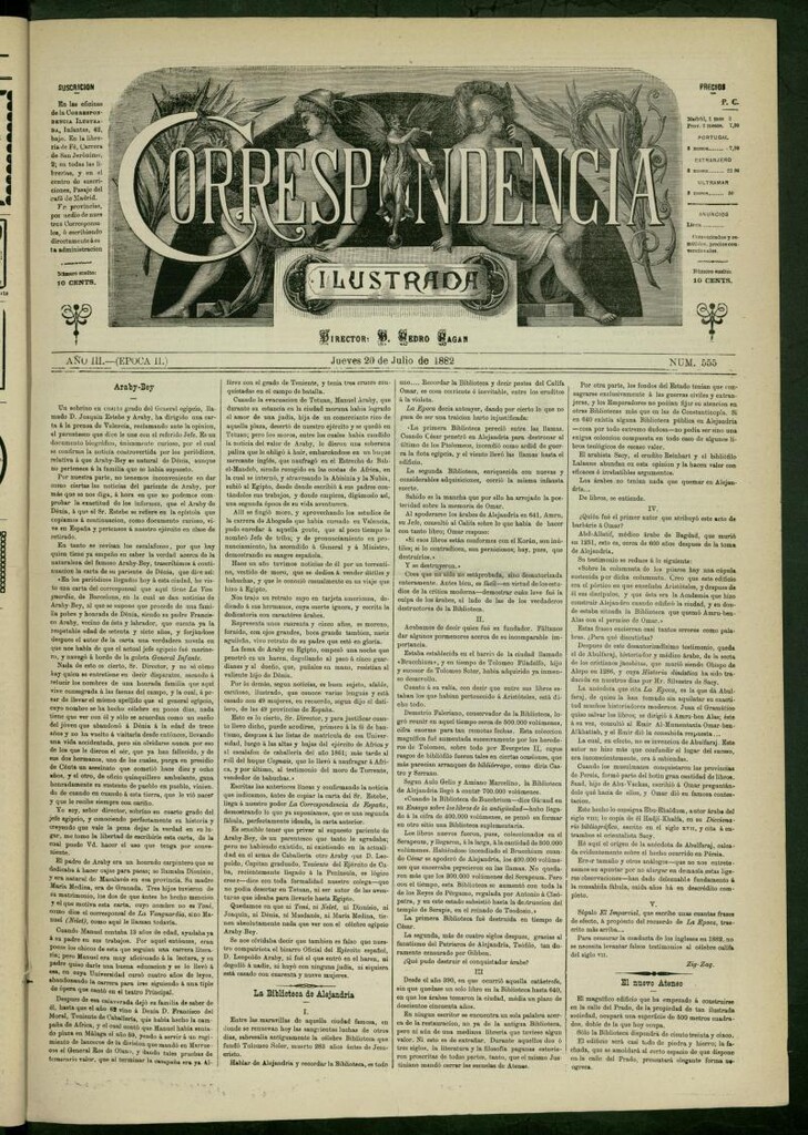 Miniatura de La Correspondencia Ilustrada del 20 de julio de 1882, nº 555
