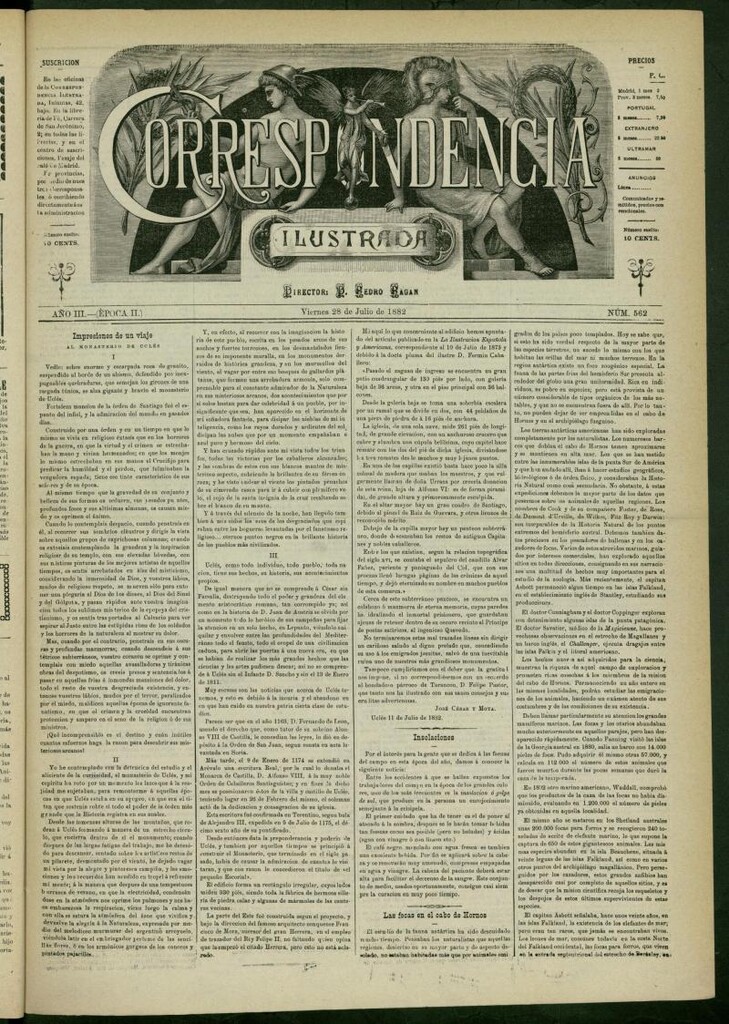 Miniatura de La Correspondencia Ilustrada del 28 de julio de 1882, nº 562