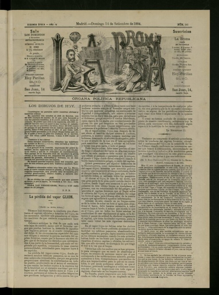 Miniatura de La Broma de 14 de septiembre de 1884, nº 141