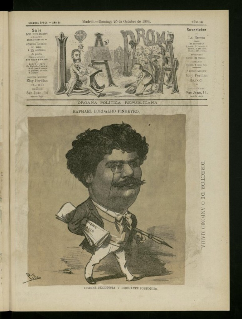 Miniatura de La Broma de 26 de octubre de 1884, nº 147