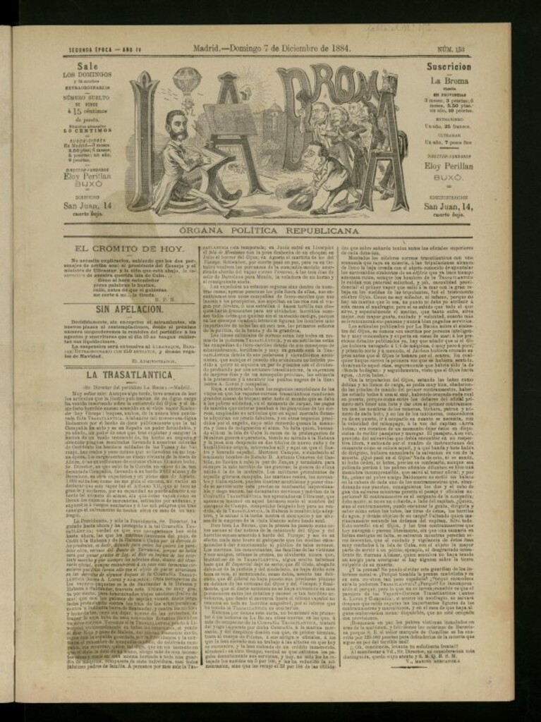 Miniatura de La Broma de 7 de diciembre de 1884, nº 153
