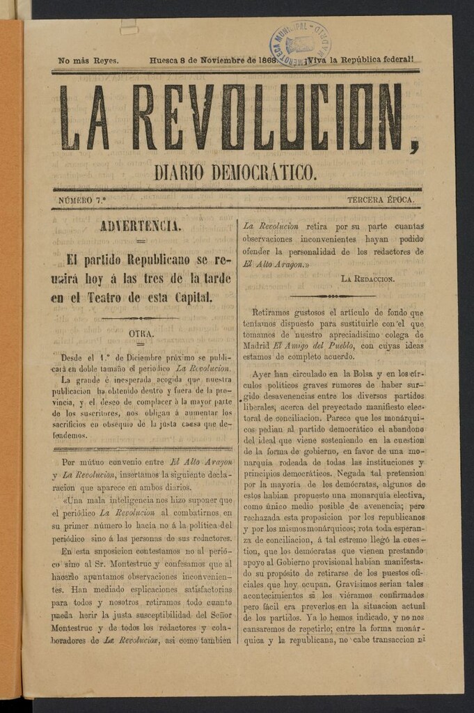 Miniatura de La Revolución (Huesca, 18--)