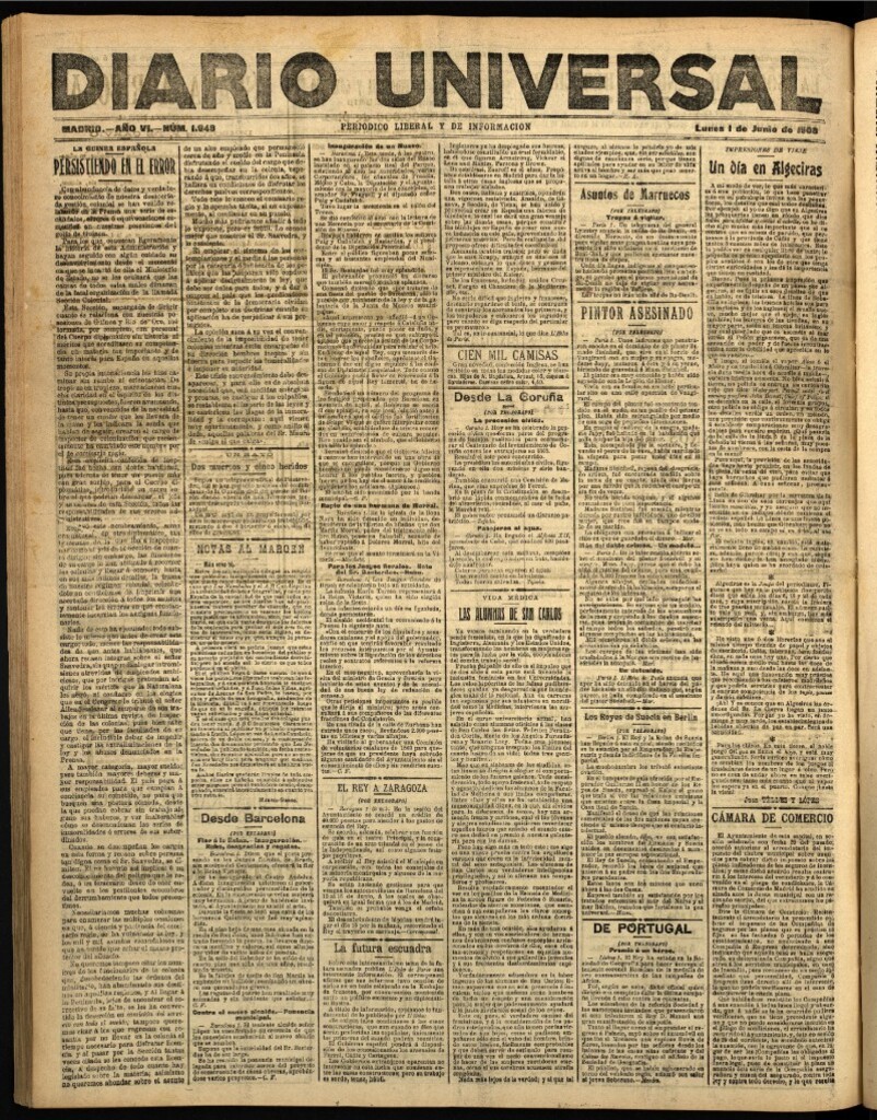 Miniatura de Diario Universal del 1 de junio de 1908