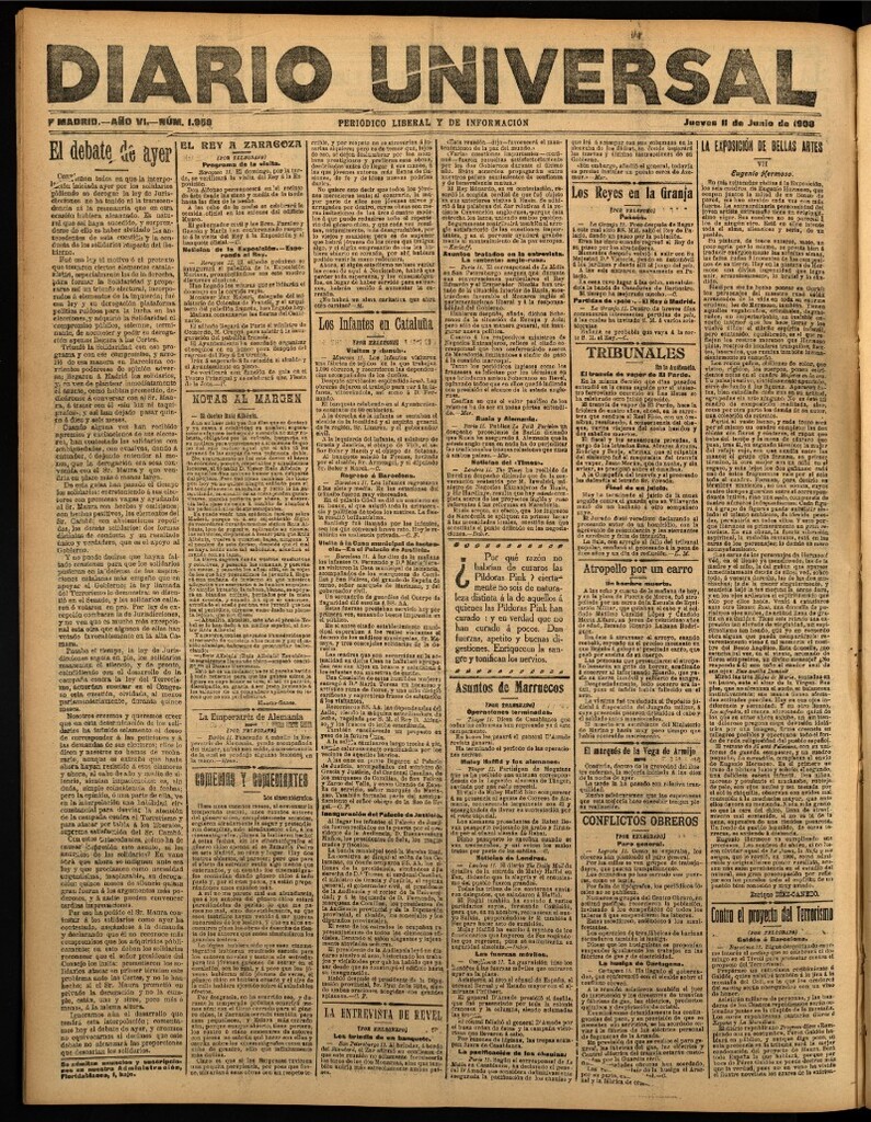 Miniatura de Diario Universal del 11 de junio de 1908