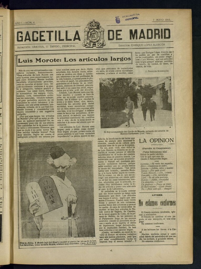 Miniatura de Gacetilla de Madrid del 7 de mayo de 1915