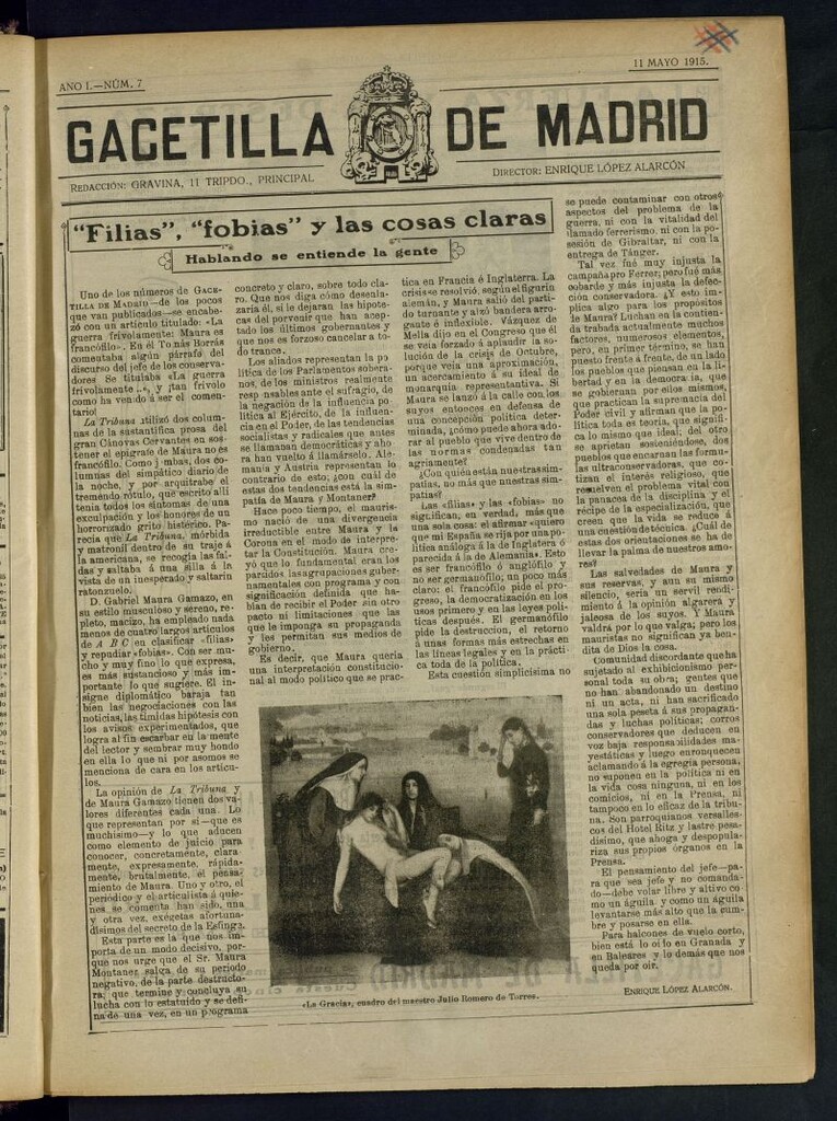 Miniatura de Gacetilla de Madrid del 11 de mayo de 1915
