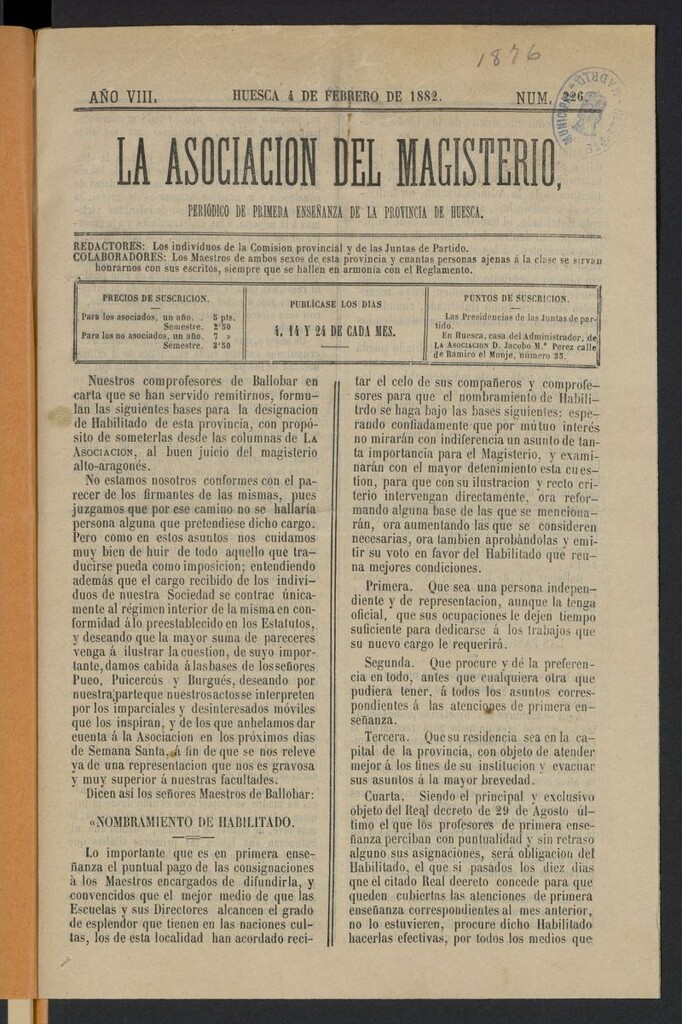 Miniatura de La Asociación del Magisterio