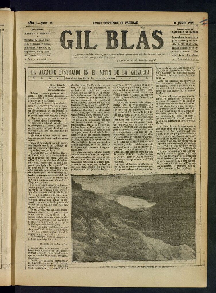 Miniatura de Gil Blas del 8 de junio de 1915