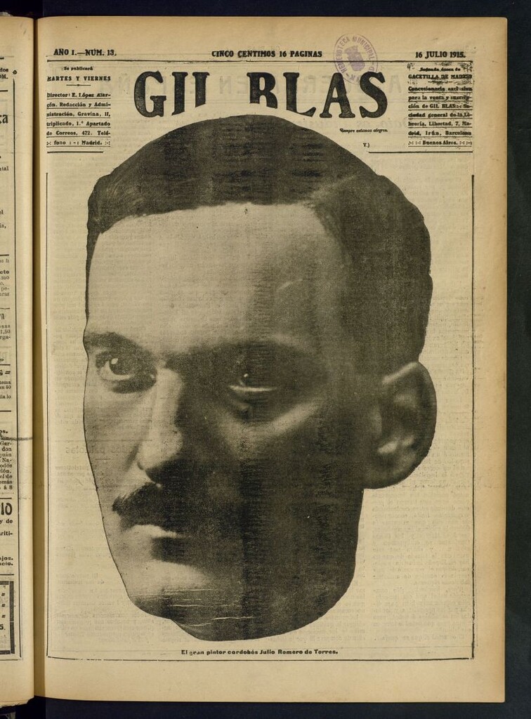 Miniatura de Gil Blas del 16 de julio de 1915