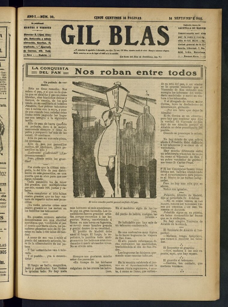 Miniatura de Gil Blas del 14 de septiembre de 1915
