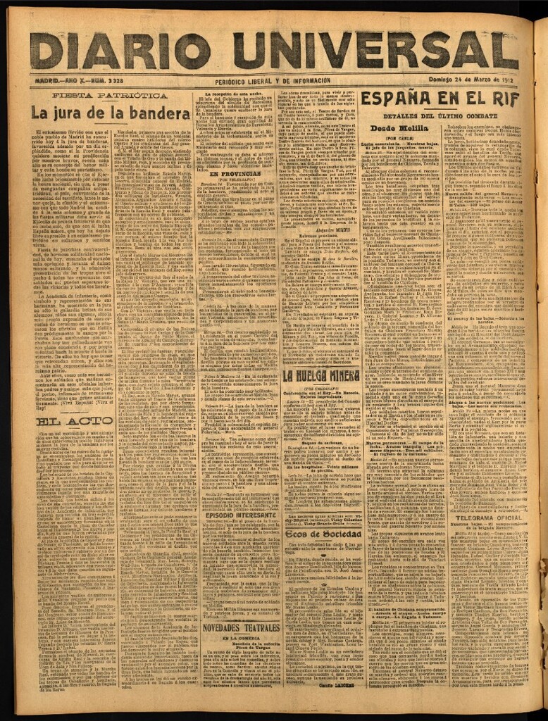 Miniatura de Diario Universal del 24 de marzo de 1912