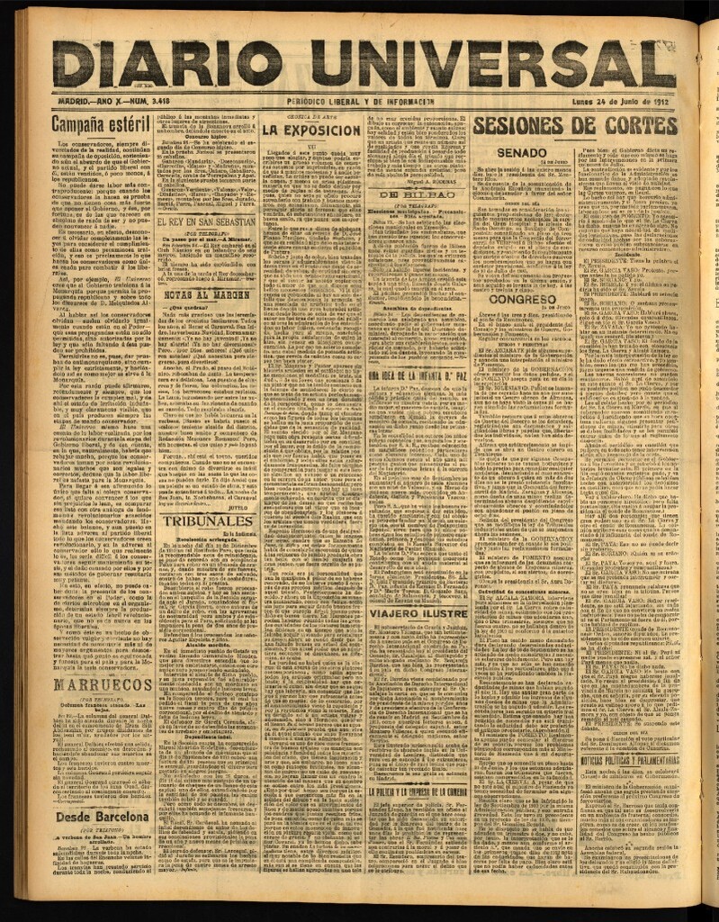 Miniatura de Diario Universal del 24 de junio de 1912