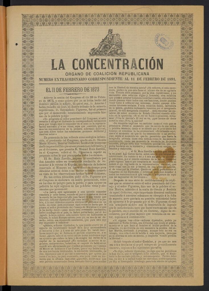 Miniatura de La Concentración: órgano de Coalición Republicana