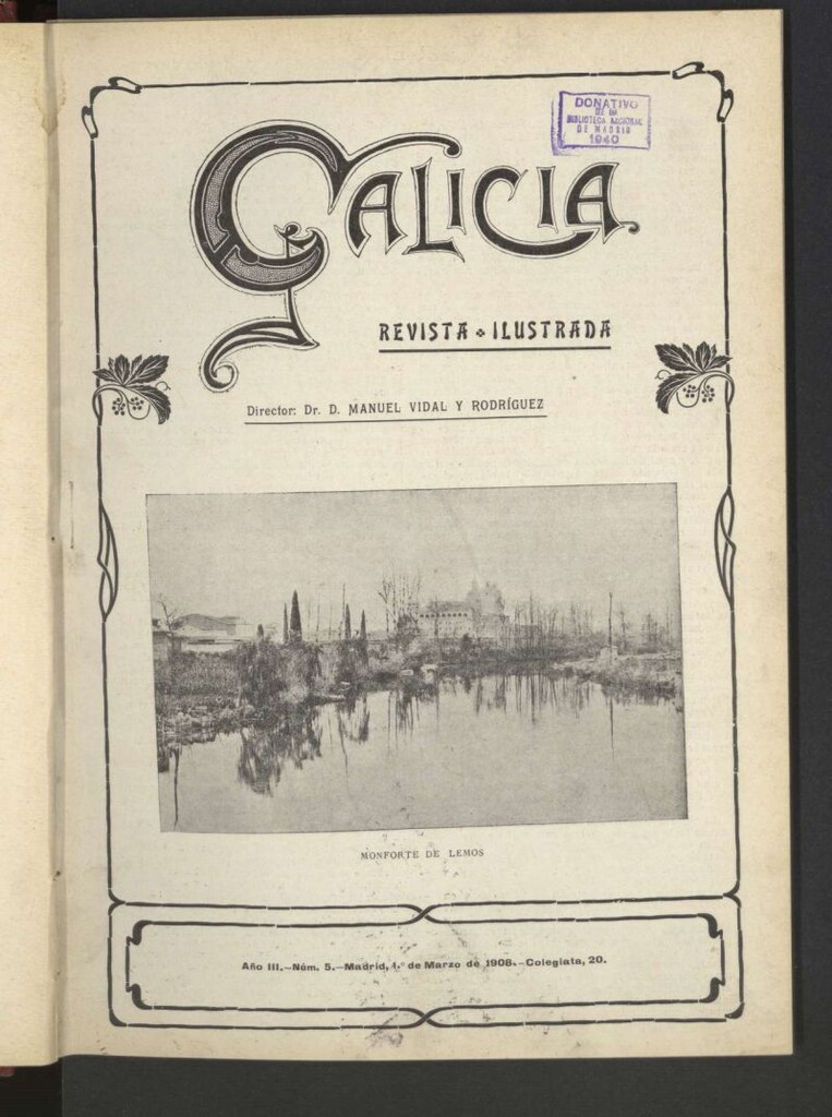 Miniatura de Galicia en Madrid: revista decenal ilustrada del 1 de marzo de 1908