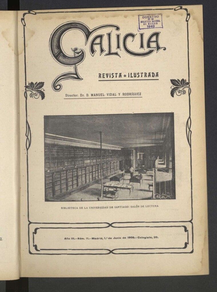 Miniatura de Galicia en Madrid: revista decenal ilustrada del 1 de junio de 1908