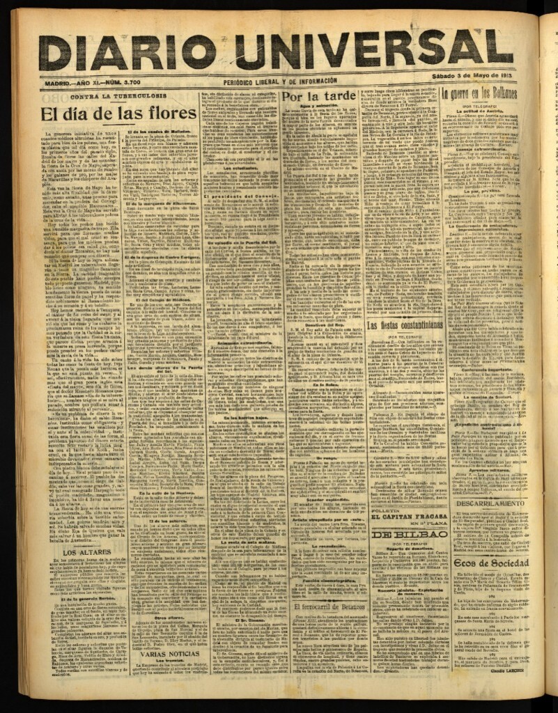 Miniatura de Diario Universal del 3 de mayo de 1913