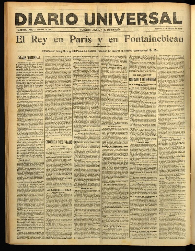 Miniatura de Diario Universal del 8 de mayo de 1913