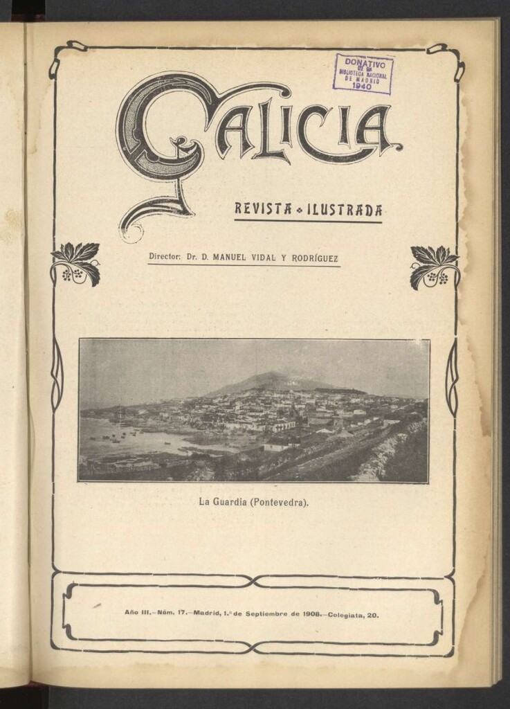 Miniatura de Galicia en Madrid: revista decenal ilustrada del 1 de septiembre de 1908