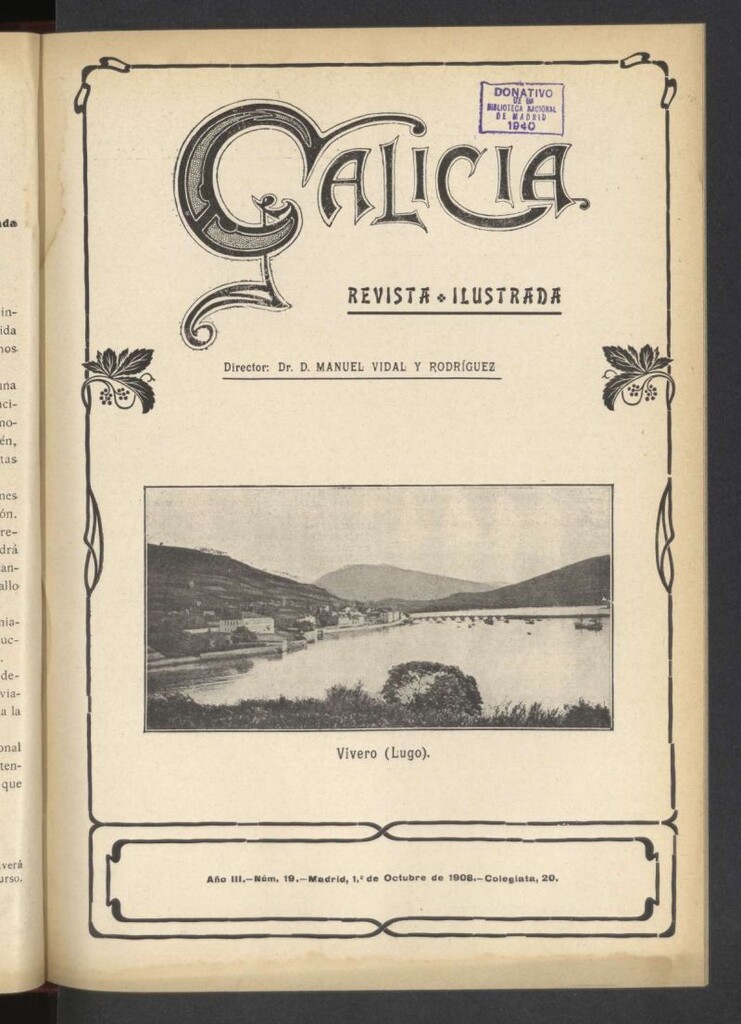 Miniatura de Galicia en Madrid: revista decenal ilustrada del 1 de octubre de 1908