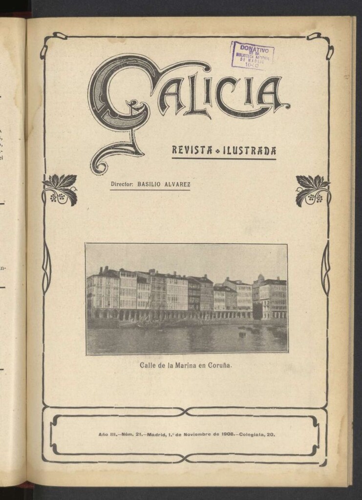 Miniatura de Galicia en Madrid: revista decenal ilustrada del 1 de noviembre de 1908