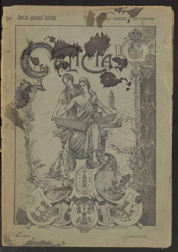 Miniatura de Galicia en Madrid: revista decenal ilustrada del 15 de agosto de 1906