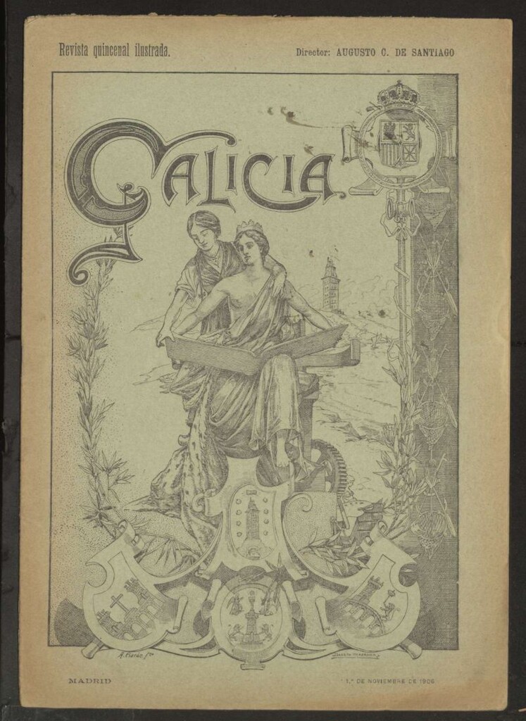 Miniatura de Galicia en Madrid: revista decenal ilustrada del 1 de noviembre de 1906