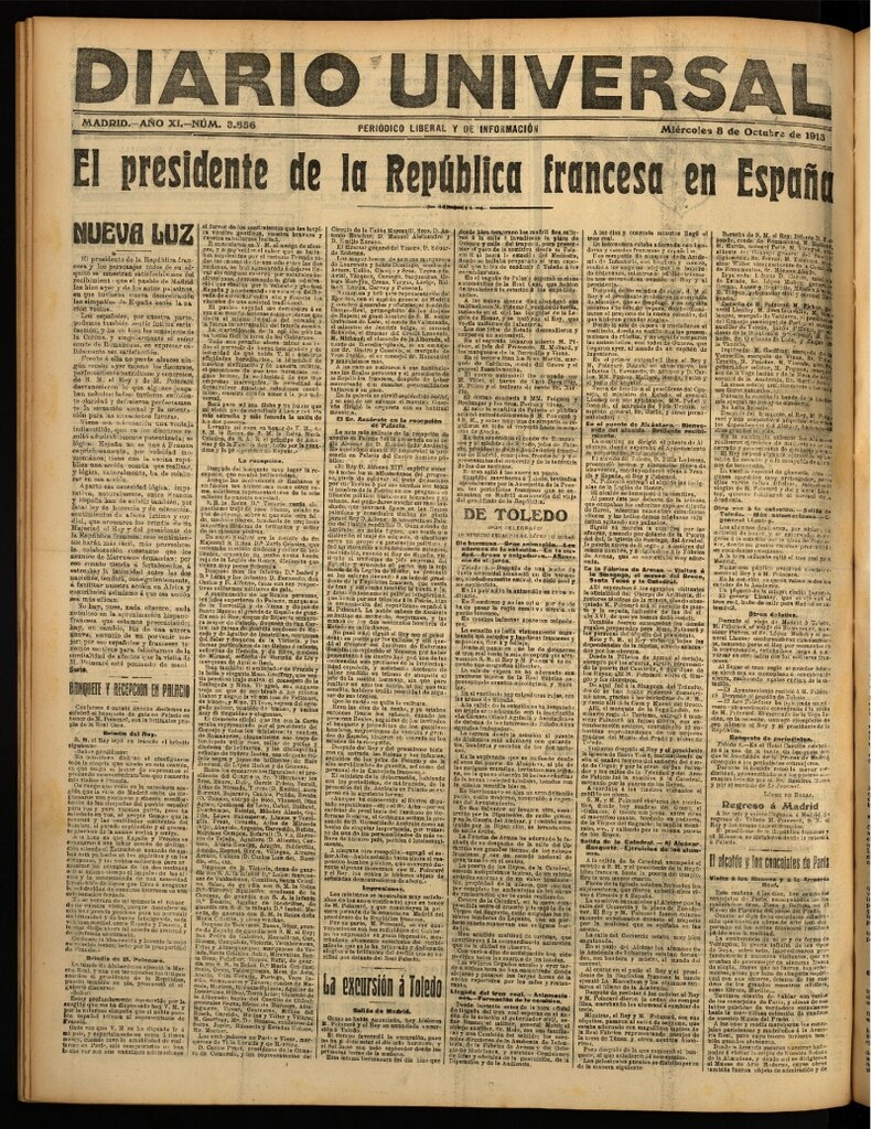 Miniatura de Diario Universal del 8 de octubre de 1913