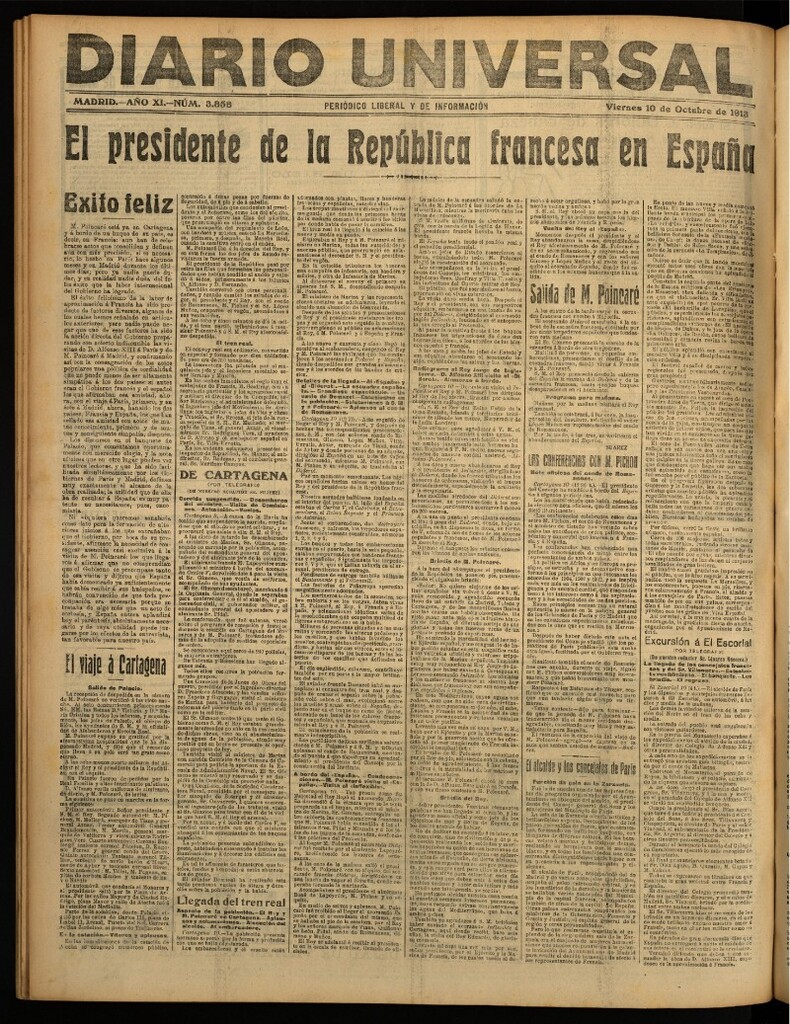 Miniatura de Diario Universal del 10 de octubre de 1913