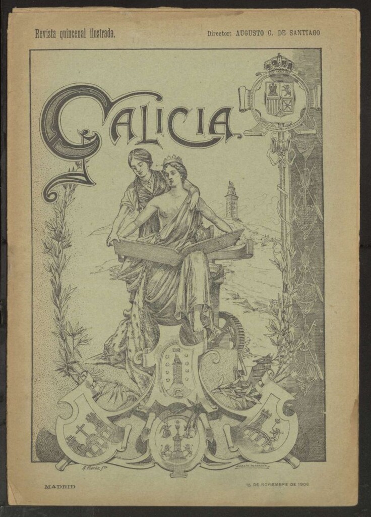 Miniatura de Galicia en Madrid: revista decenal ilustrada del 15 de noviembre de 1906
