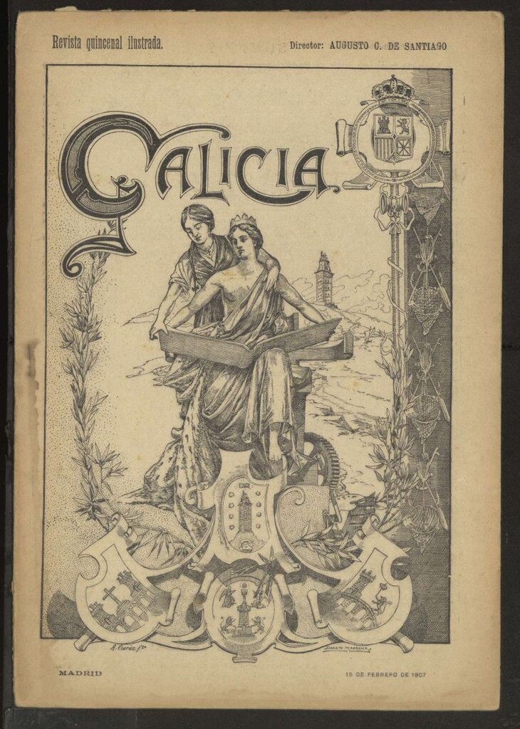 Miniatura de Galicia en Madrid: revista decenal ilustrada del 15 de febrero de 1907
