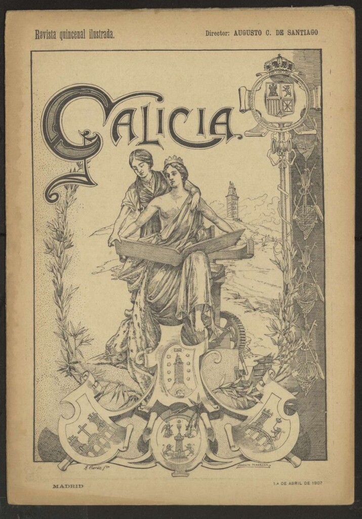 Miniatura de Galicia en Madrid: revista decenal ilustrada del 1 de abril de 1907