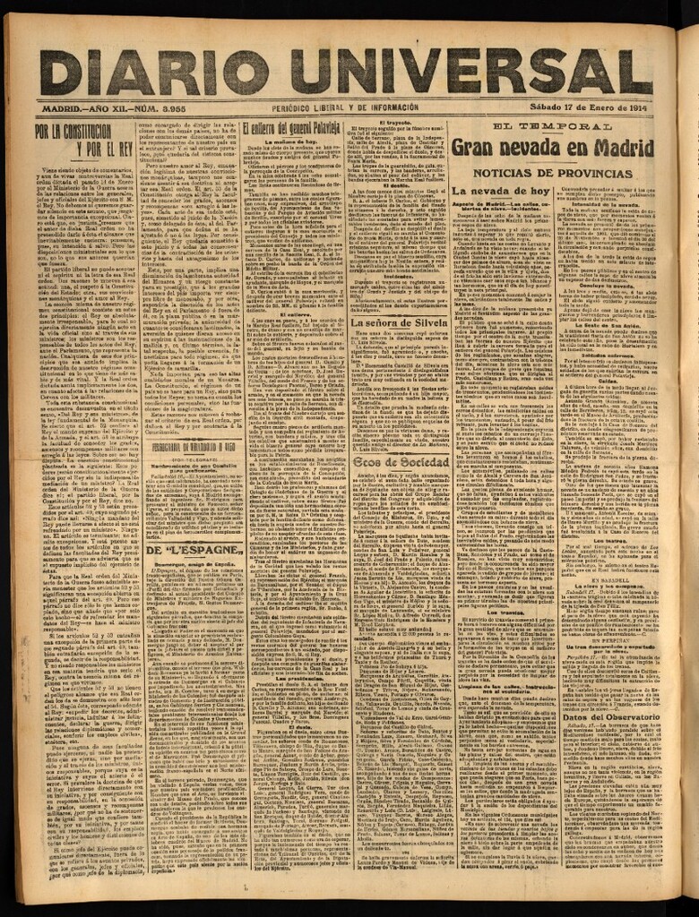 Miniatura de Diario Universal del 17 de enero de 1914