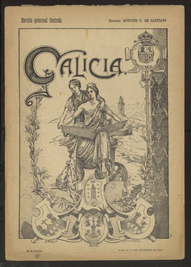 Miniatura de Galicia : revista quincenal ilustrada del 1 de noviembre de 1907