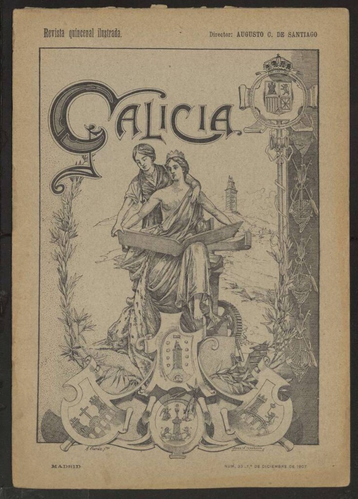 Miniatura de Galicia : revista quincenal ilustrada del 1 de diciembre de 1907