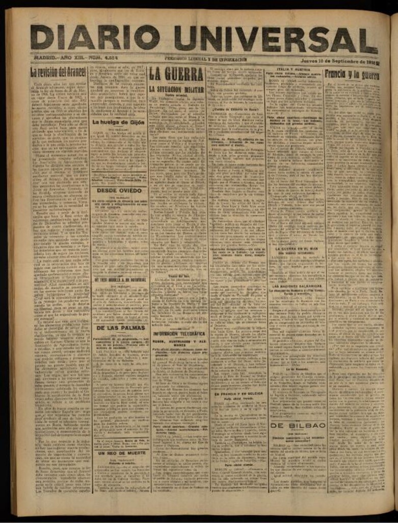 Miniatura de Diario Universal del 16 de septiembre de 1915
