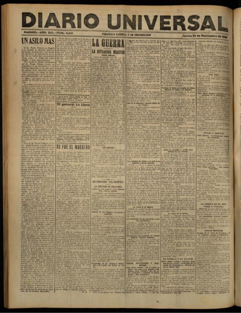 Miniatura de Diario Universal del 23 de septiembre de 1915