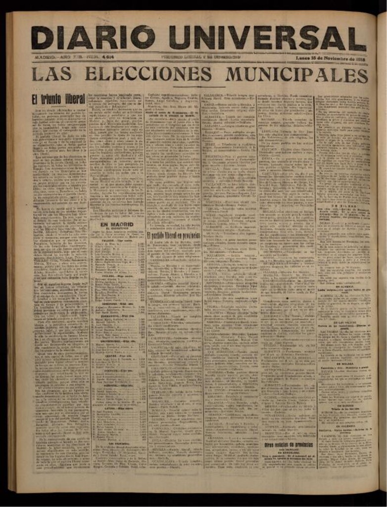 Miniatura de Diario Universal del 15 de noviembre de 1915