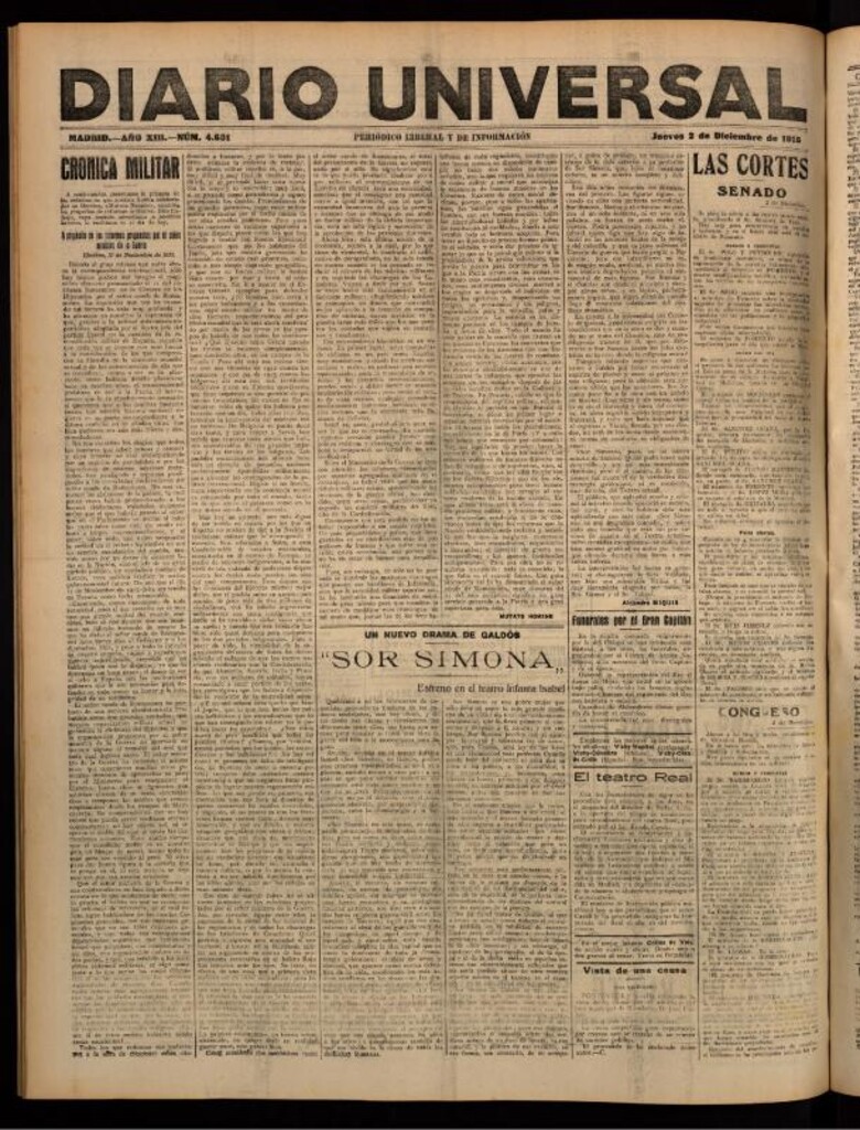 Miniatura de Diario Universal del 2 de diciembre de 1915