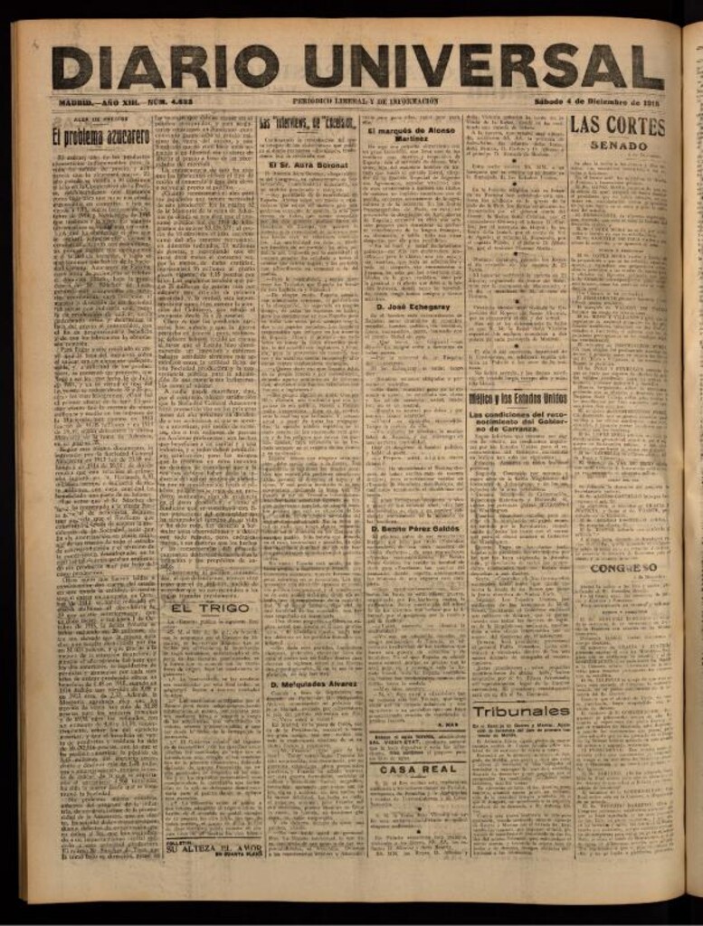 Miniatura de Diario Universal del 4 de diciembre de 1915