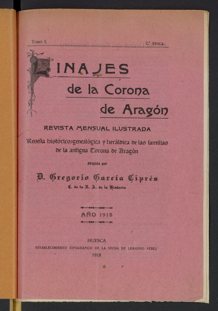 Miniatura de Linajes de la Corona de Aragón: revista ilustrada