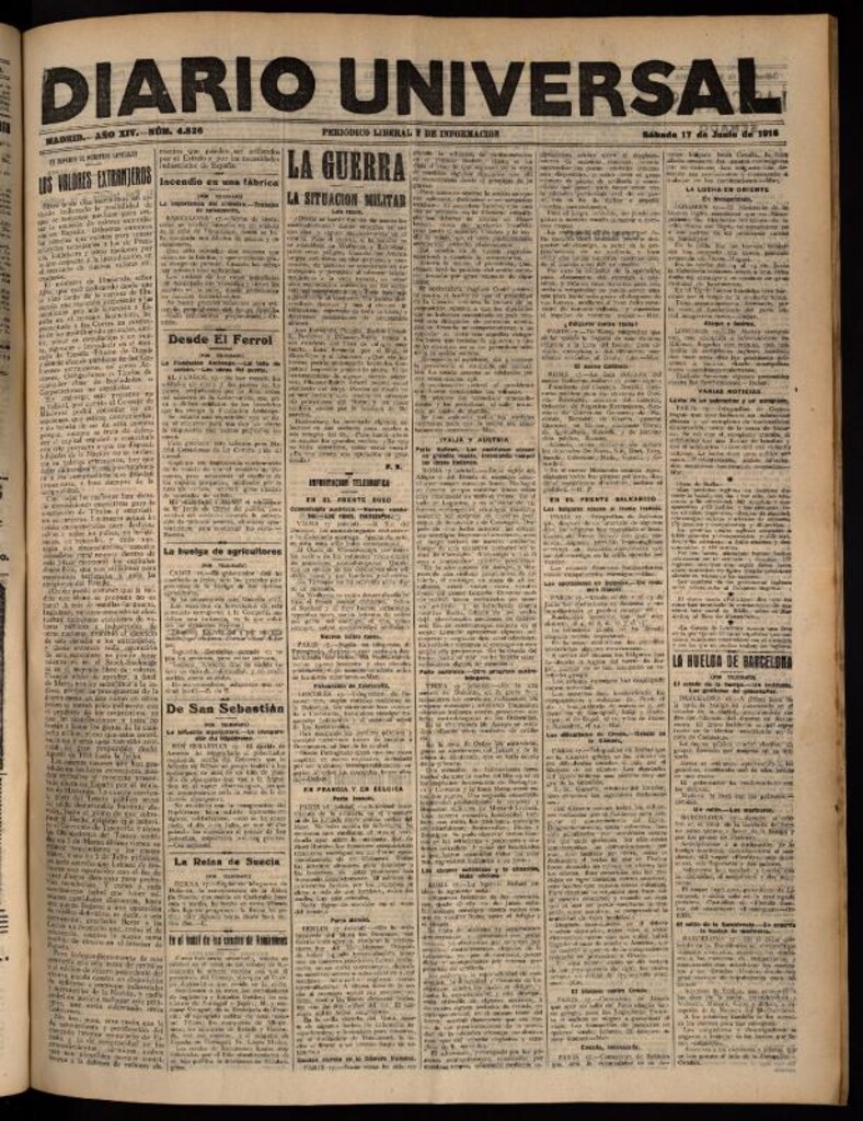 Miniatura de Diario Universal del 17 de junio de 1916