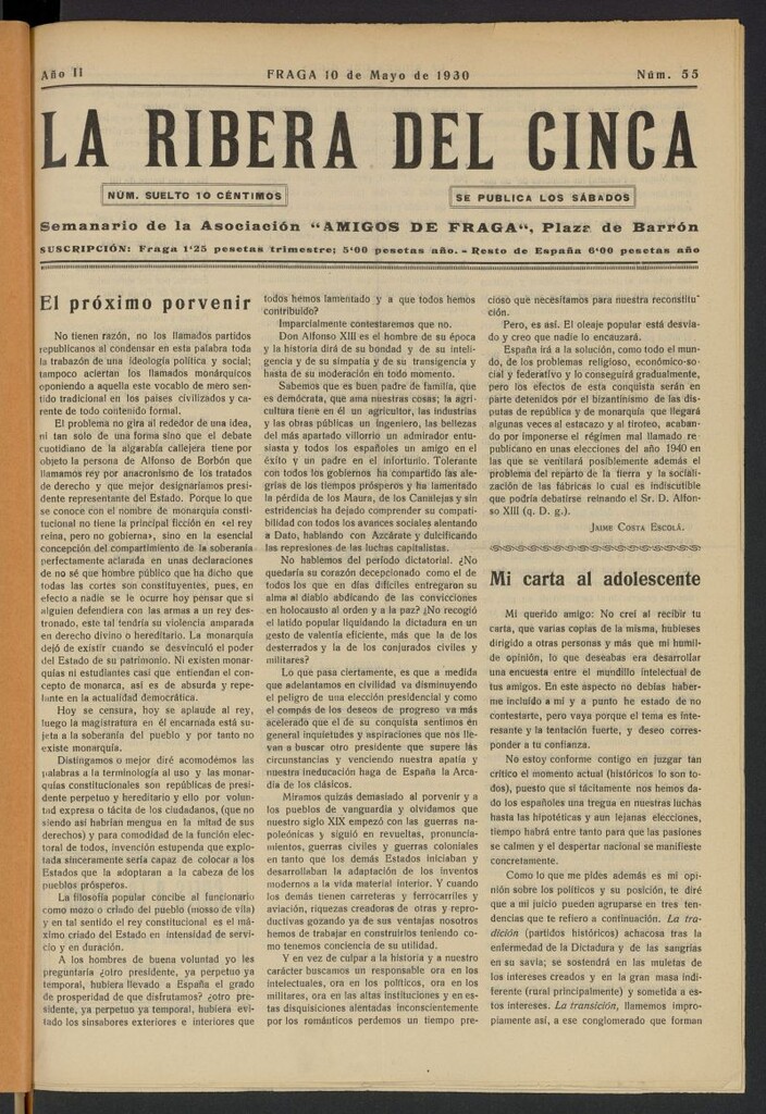 Miniatura de La Ribera del Cinca