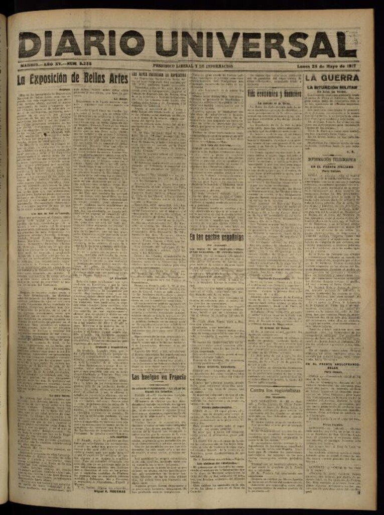 Miniatura de Diario Universal del 28 de mayo de 1917