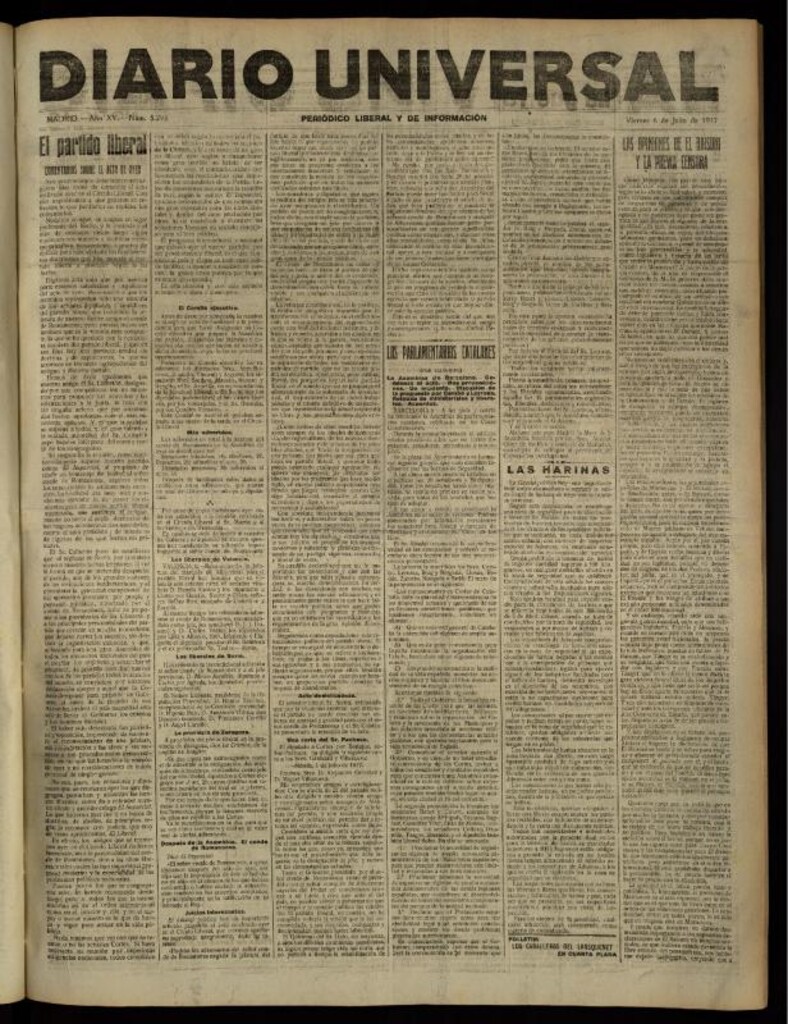 Miniatura de Diario Universal del 6 de julio de 1917