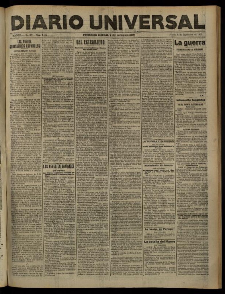 Miniatura de Diario Universal del 8 de septiembre de 1917