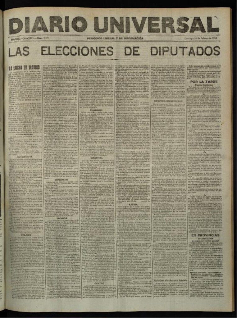 Miniatura de Diario Universal del 24 de febrero de 1918