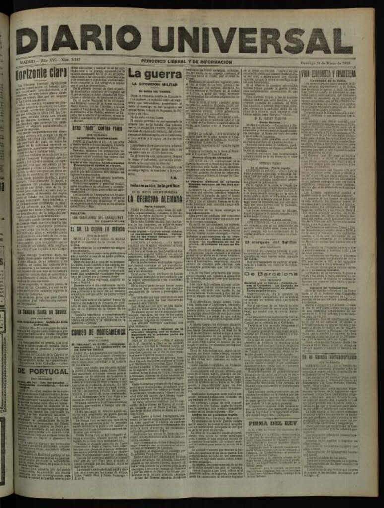Miniatura de Diario Universal del 24 de marzo de 1918